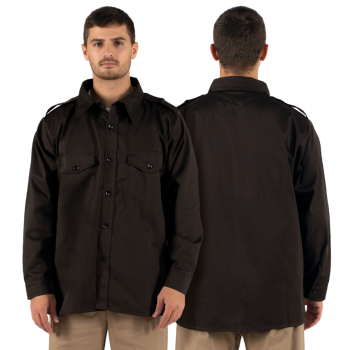 Camisa em sarja multibolsos