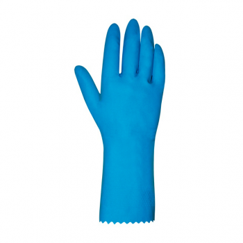 LUVA LATEX NATURAL AZUL SEM...