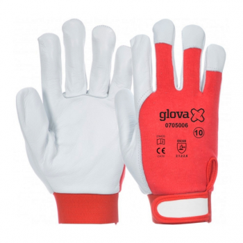 LUVA ALGODAO/PELE CABRA...