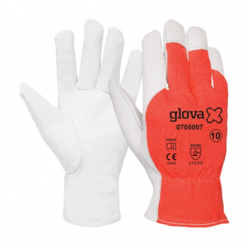 LUVA ALGODAO/PELE CABRA