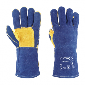 LUVA SOLDADOR CRUTE AZUL...