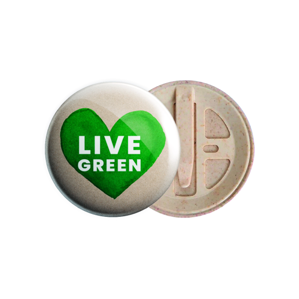 Badge Bio-Button 56 clip