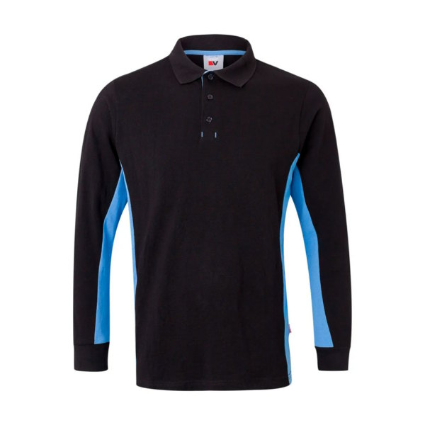 Polo Bicolor Manga Comprida