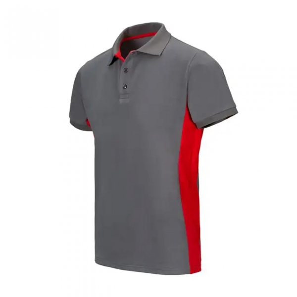 Polo Bicolor Manga Curta