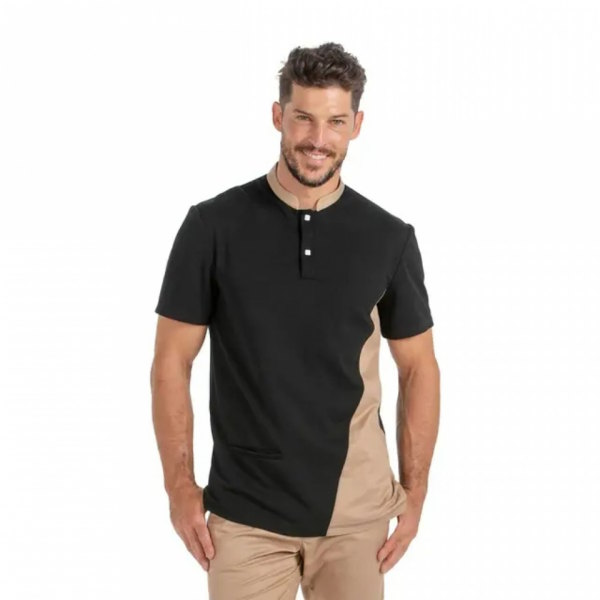 Polo Homem Bicolor 100%...