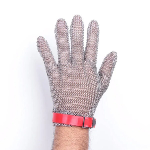 Luva Malha Aço Correia Em...