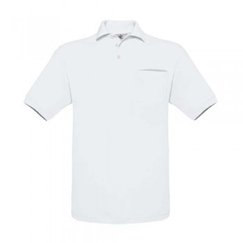 Polo B&C Safran Pocket 180g