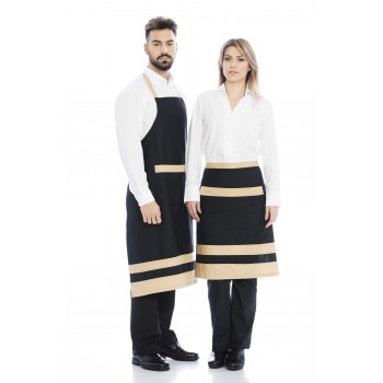 Avental de peito em sarja...