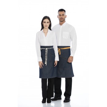 Avental de cintura em ganga...