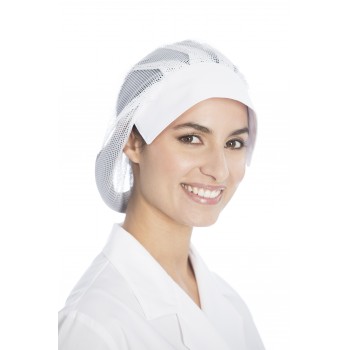 Touca em rede Branco/Preto