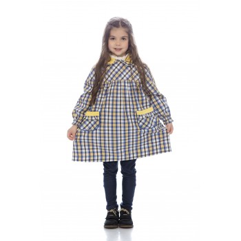 Bata menina em xadrez