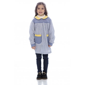 Bata menina em risca/xadrez