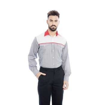 Camisa em cambraia de manga...