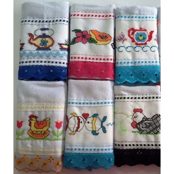 6 Panos de Cozinha (Ponto...